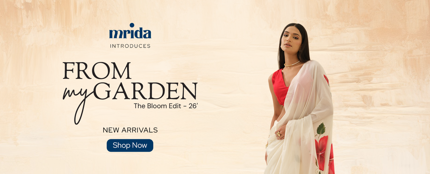 How Hand Painted Floral Sarees Are Made: From Sketch to the Finished Saree