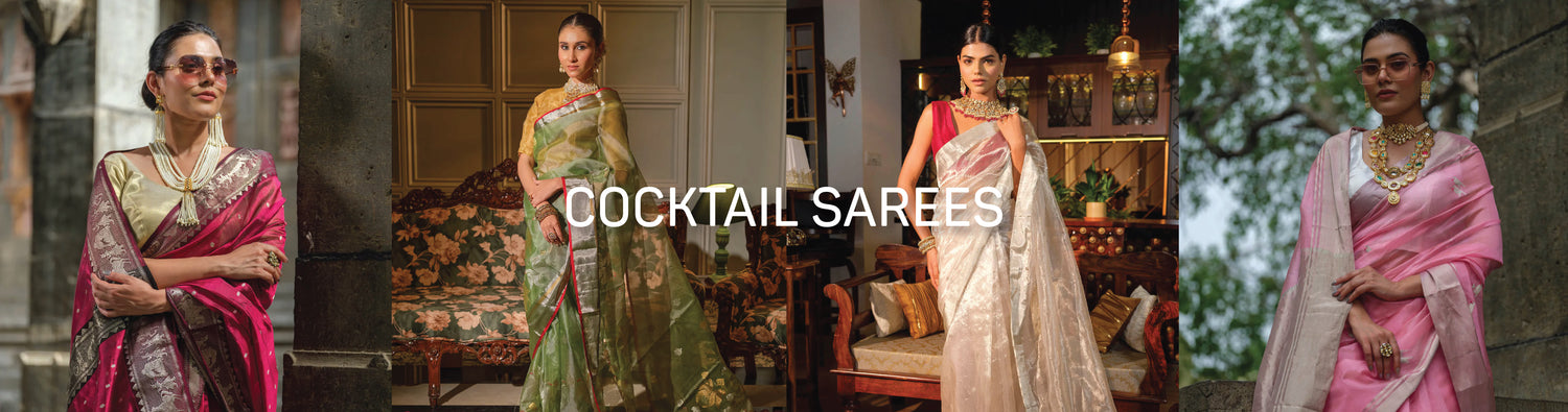 Cocktail party sarees