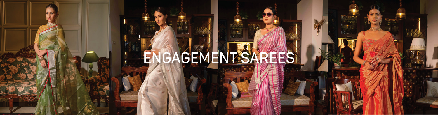 Engagement sarees for bride