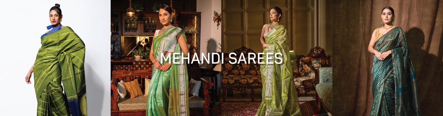 Mehendi ceremony sarees