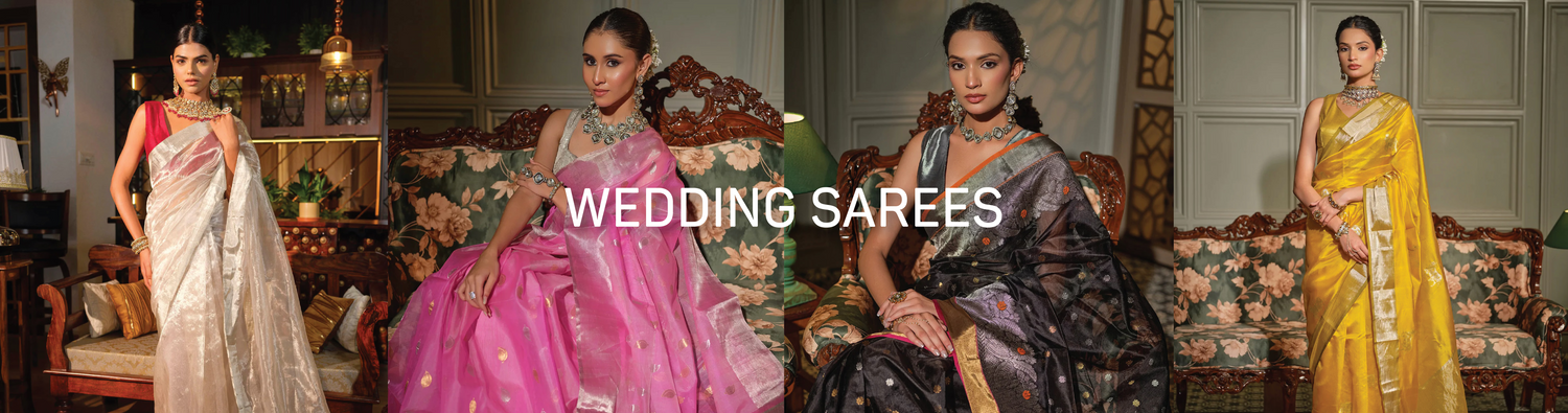 Traditional wedding sarees