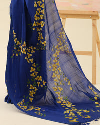 Bougainvillaea Wall floral saree styled for festive occasions and cultural celebrations
