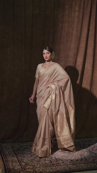 Pure Tussar Silk Maheshwari Saree